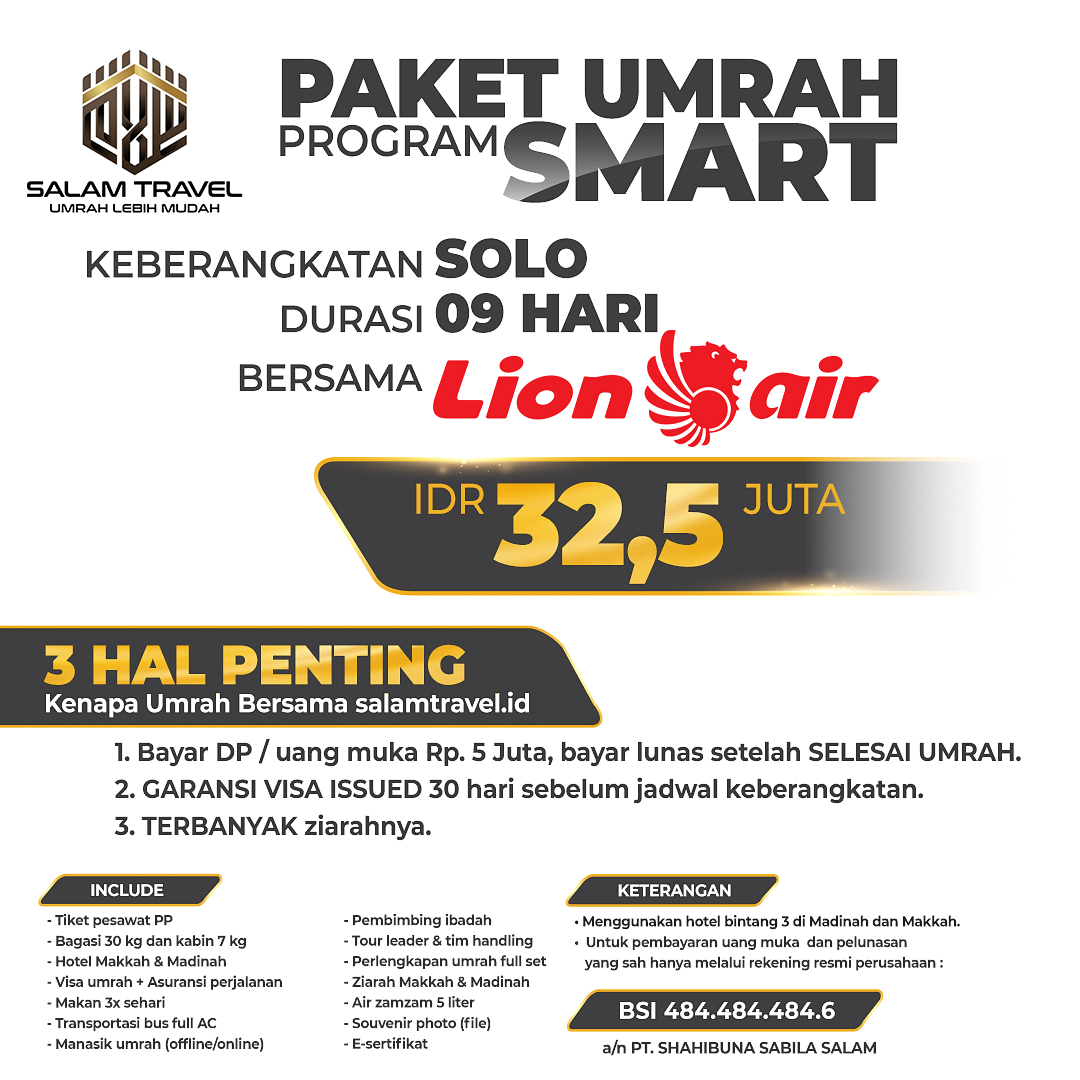 Umrah Smart Solo 9H Umrah Smart Solo 9H